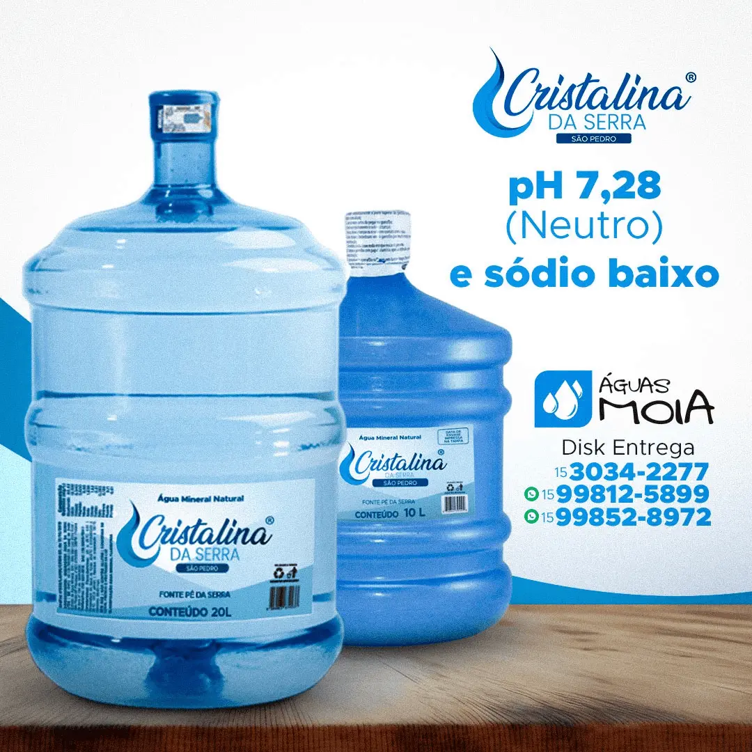 agua cristalina em sorocaba